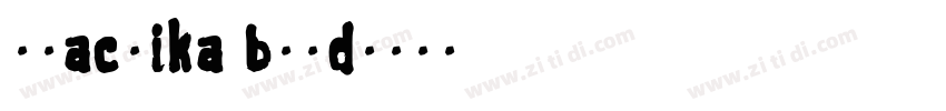 practika bold字体转换